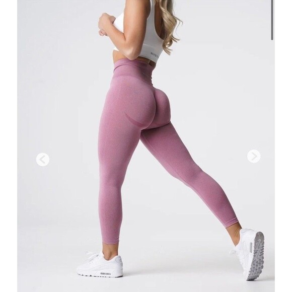 NVGTN Pastel Pink Curve Seamless Leggings Sz S Women’s - Picture 4 of 8